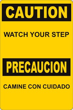 Picture of Watch Your Step Signs 861355613