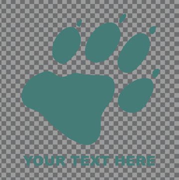 Picture of Paw and Footprint Clear Decals 12925778