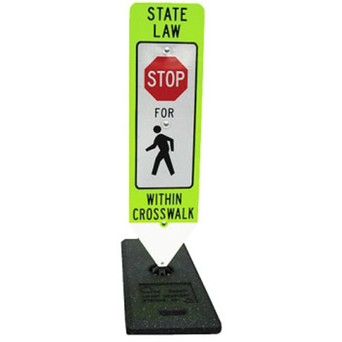 Pedestrian Crosswalk Stop Sign & Base Template Customization