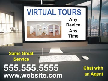 Picture of Virtual Real Estate Tour Signs 872189757