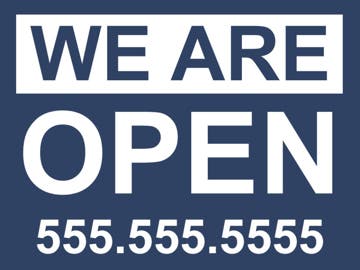 Picture of We're Open Signs 872194919