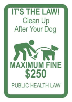 Picture of Dog Poop Signs 862133722