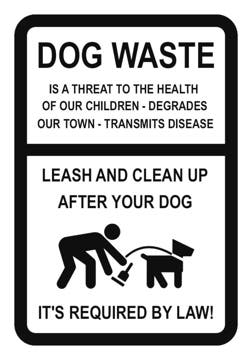 Picture of Dog Poop Signs 862133744
