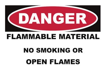 Picture of No Open Flames Signs 860535207