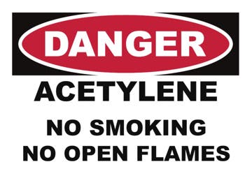 Picture of No Open Flames Signs 860535209