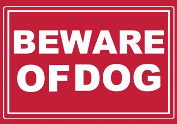 Picture of Beware of Dog Signs 860082086