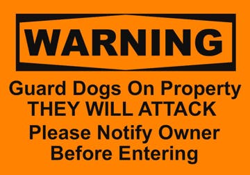 Picture of Beware of Dog Signs 860082164