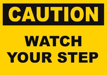 Picture of Watch Your Step Signs 861355610