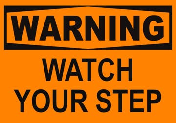 Picture of Watch Your Step Signs 861356109