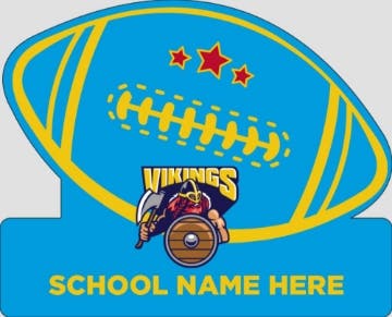 Picture of Football Shape Blue/Yellow