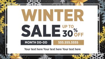 Picture of Magnetic Promotional_Winter sale - Horizontal