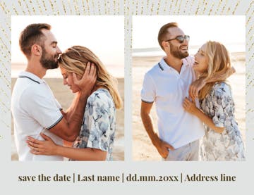 Picture of Save the Date Postcard Magnet 1 - Horizontal