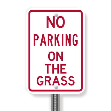 Picture for category No Parking On Grass