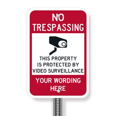 Picture for category Custom Security Signs