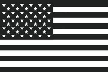 Picture of Black/White American Flag- 2x3