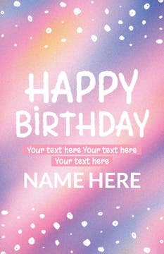 Picture of Birthday Foam Board 13 - 17x11