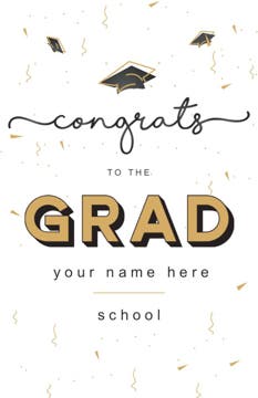 Picture of Graduation Foam Board 7 - 17x11