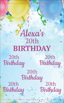 Picture of Birthday Tension Fabric Banner 2 - 8ft x 5ft