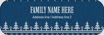 Picture of Holiday Return Address Label 7